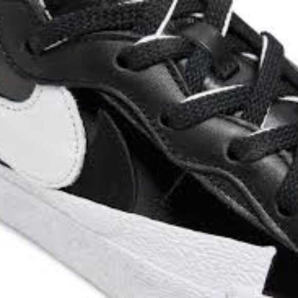 Nike Blazer Low Sacai Black Patent Leather size 11.5 DM6443-001 - Picture 7 of 11